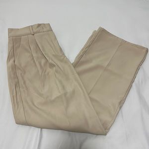 Cream Wide Leg Pants (size L)